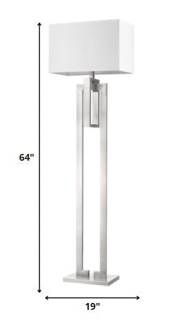 Nickel Floor Lamp w/ Shade