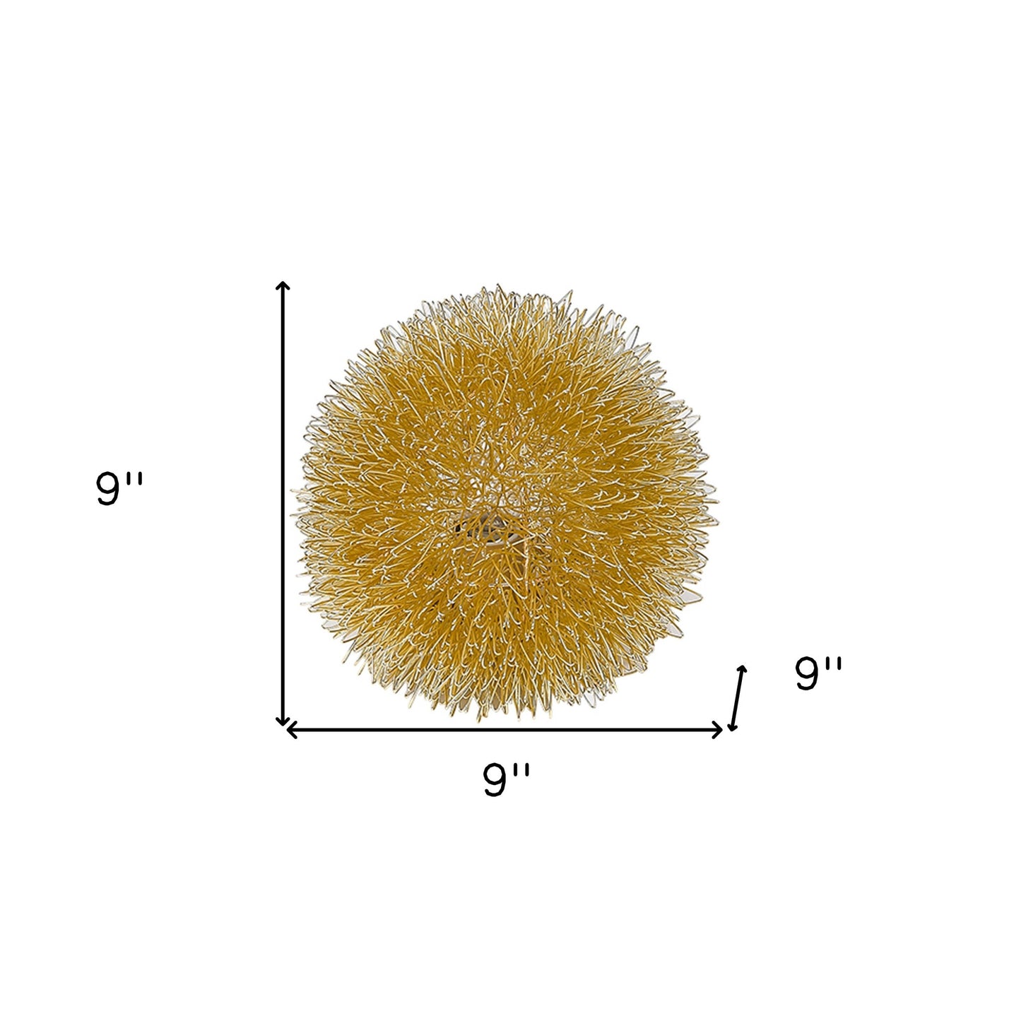 Gold Sunburst Accent Wall Lamp