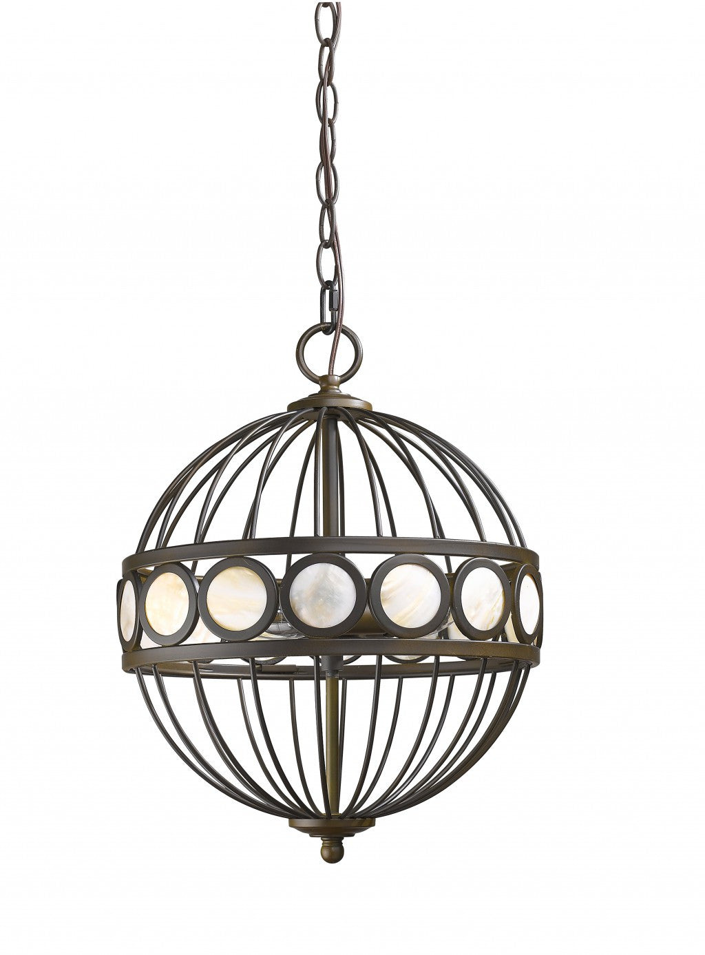 Aria 3-Light Oil-Rubbed Bronze Globe Pendant