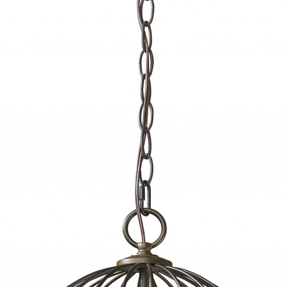 Aria 3-Light Oil-Rubbed Bronze Globe Pendant