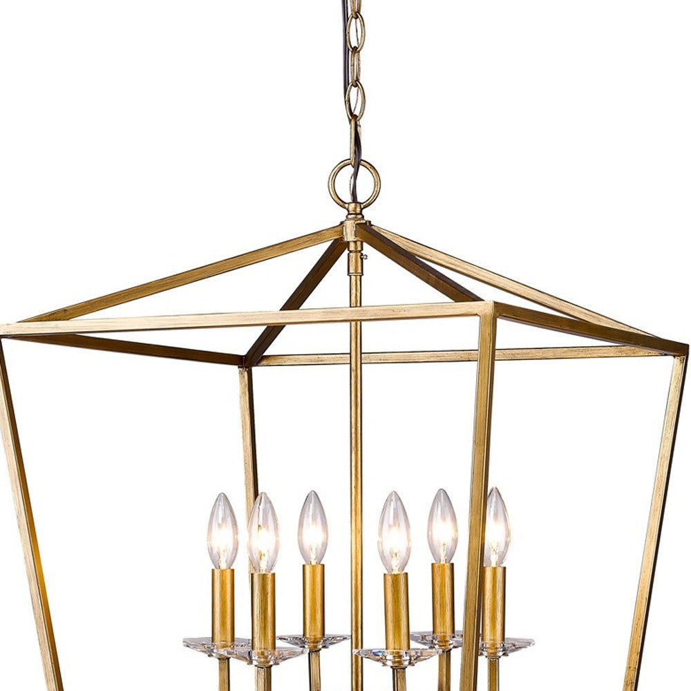 Kennedy 6-Light Antique Gold Foyer Pendant