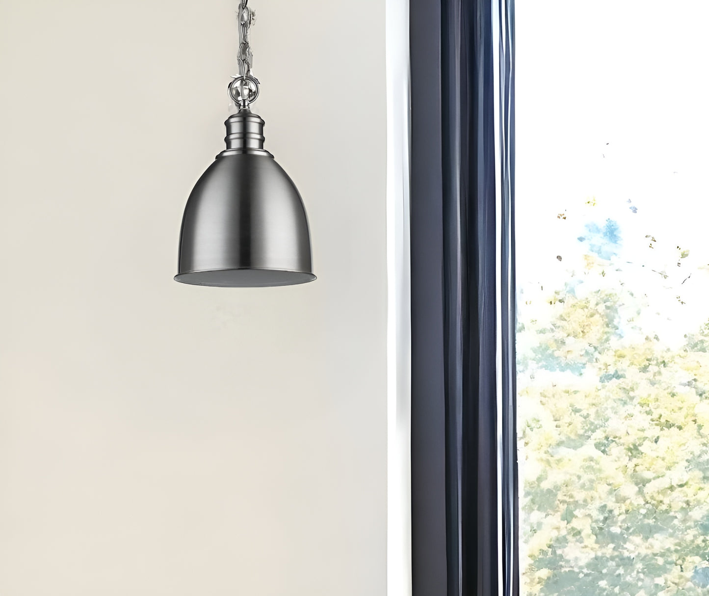 Minimalist Silver Pendant Hanging Light