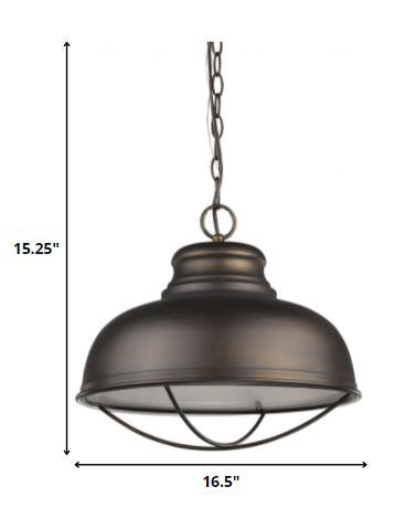 Ansen 1-Light Oil-Rubbed Bronze Pendant