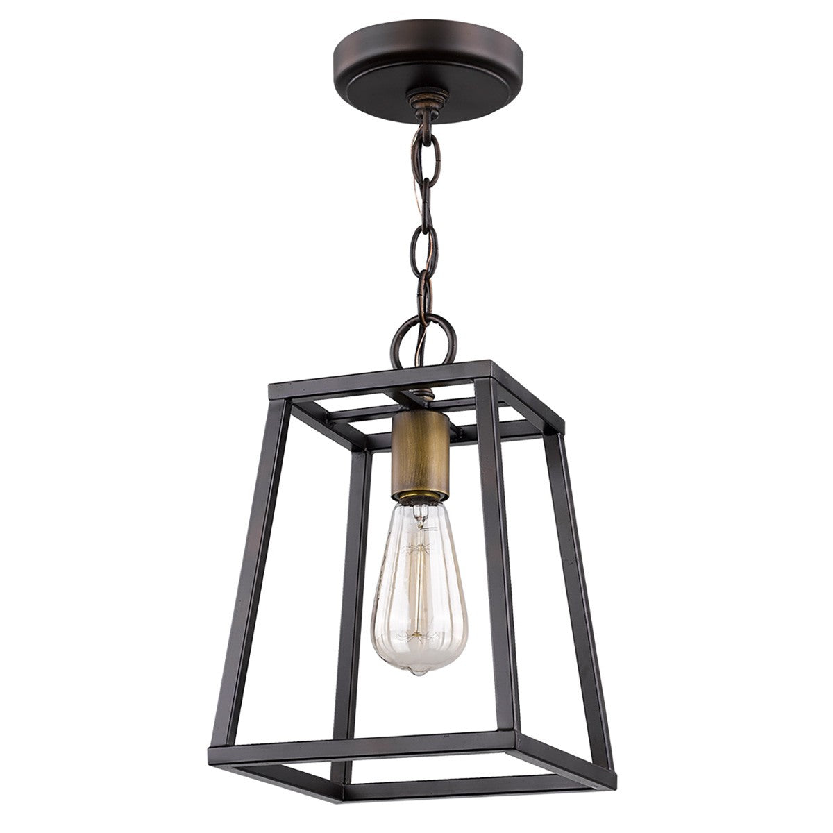 Antique Bronze Tapered Hanging Light