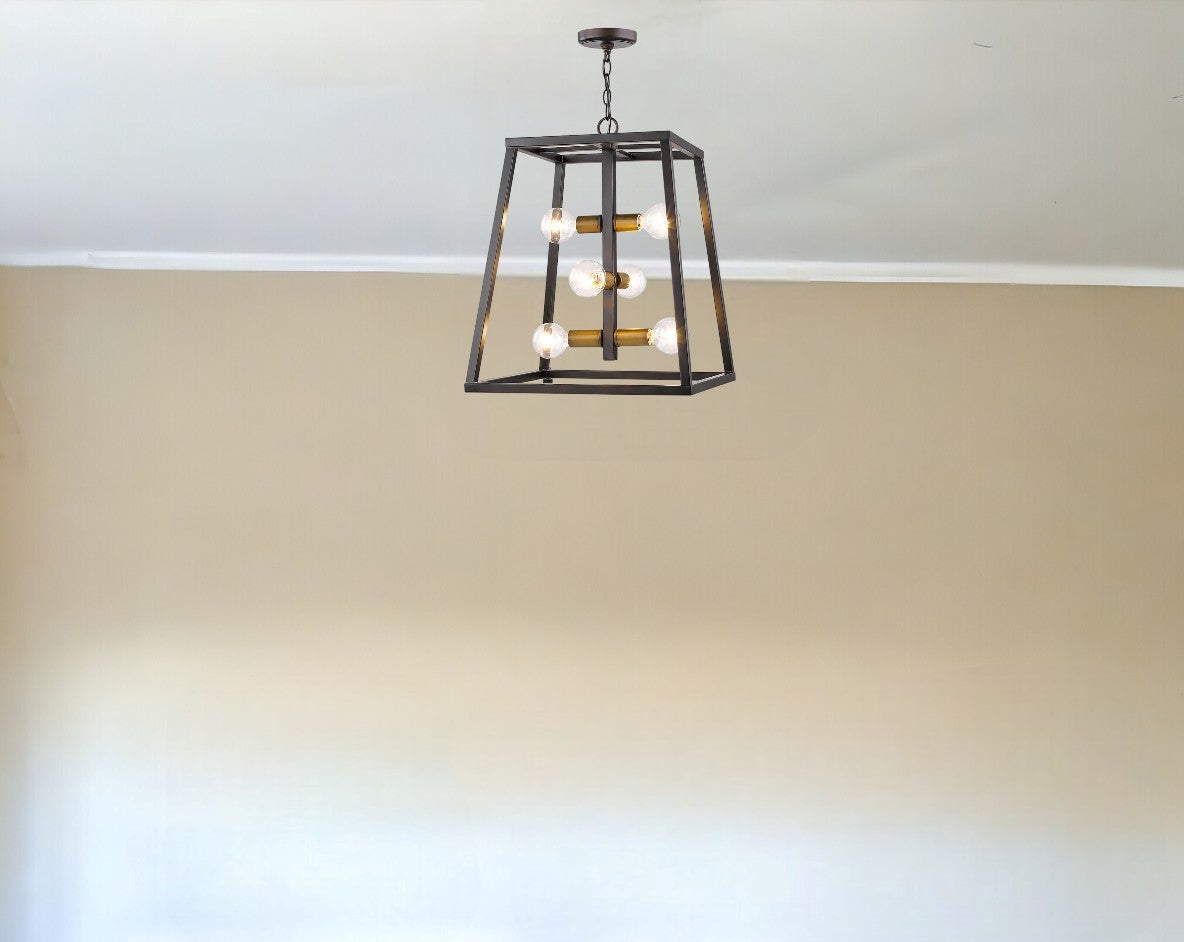 Tiberton 6-Light Oil-Rubbed Bronze Foyer Pendant
