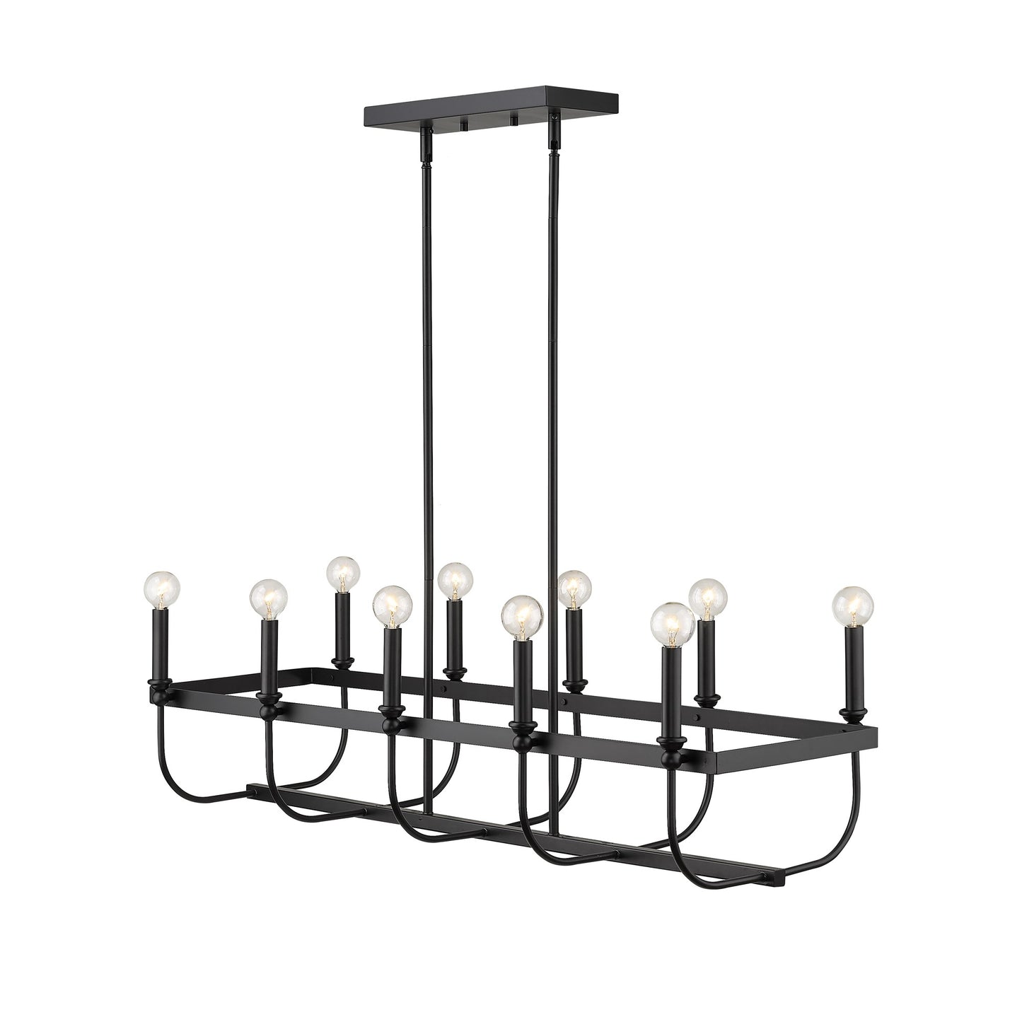 Beckett 10-Light Matte Black Pendant