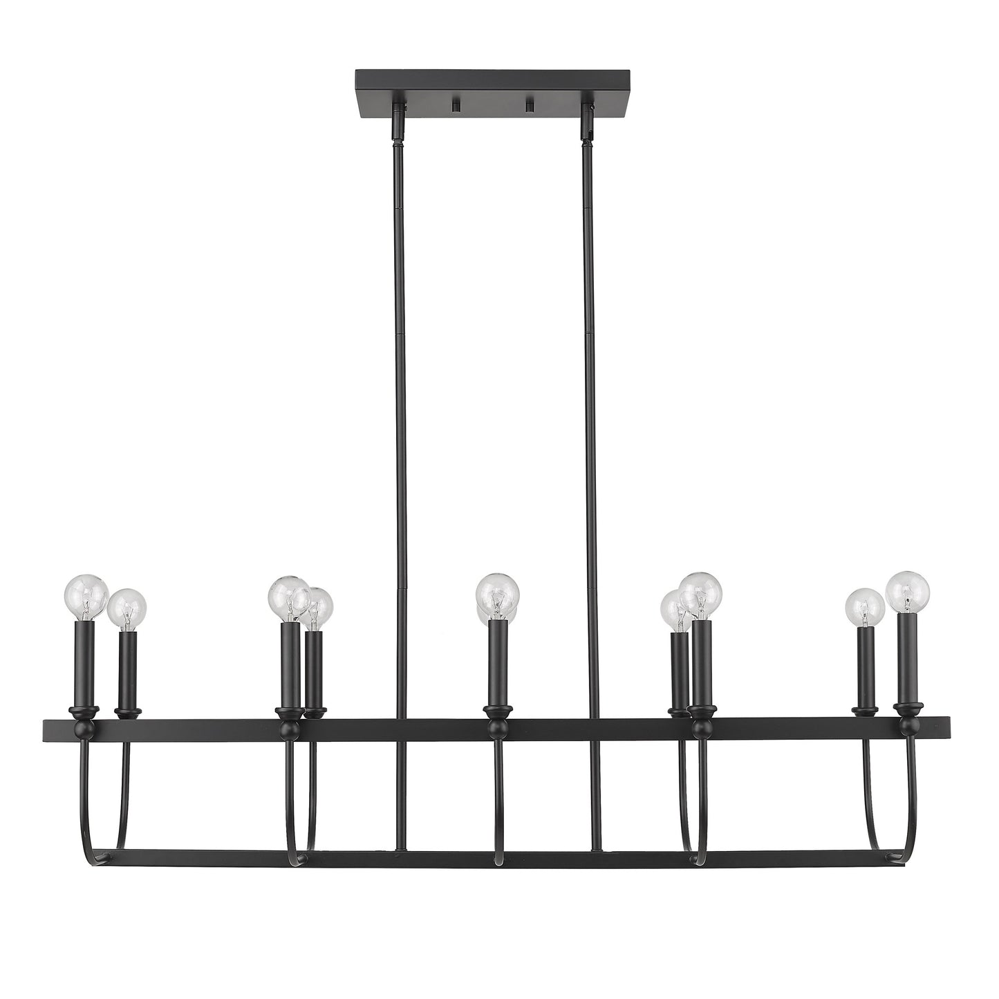 Beckett 10-Light Matte Black Pendant