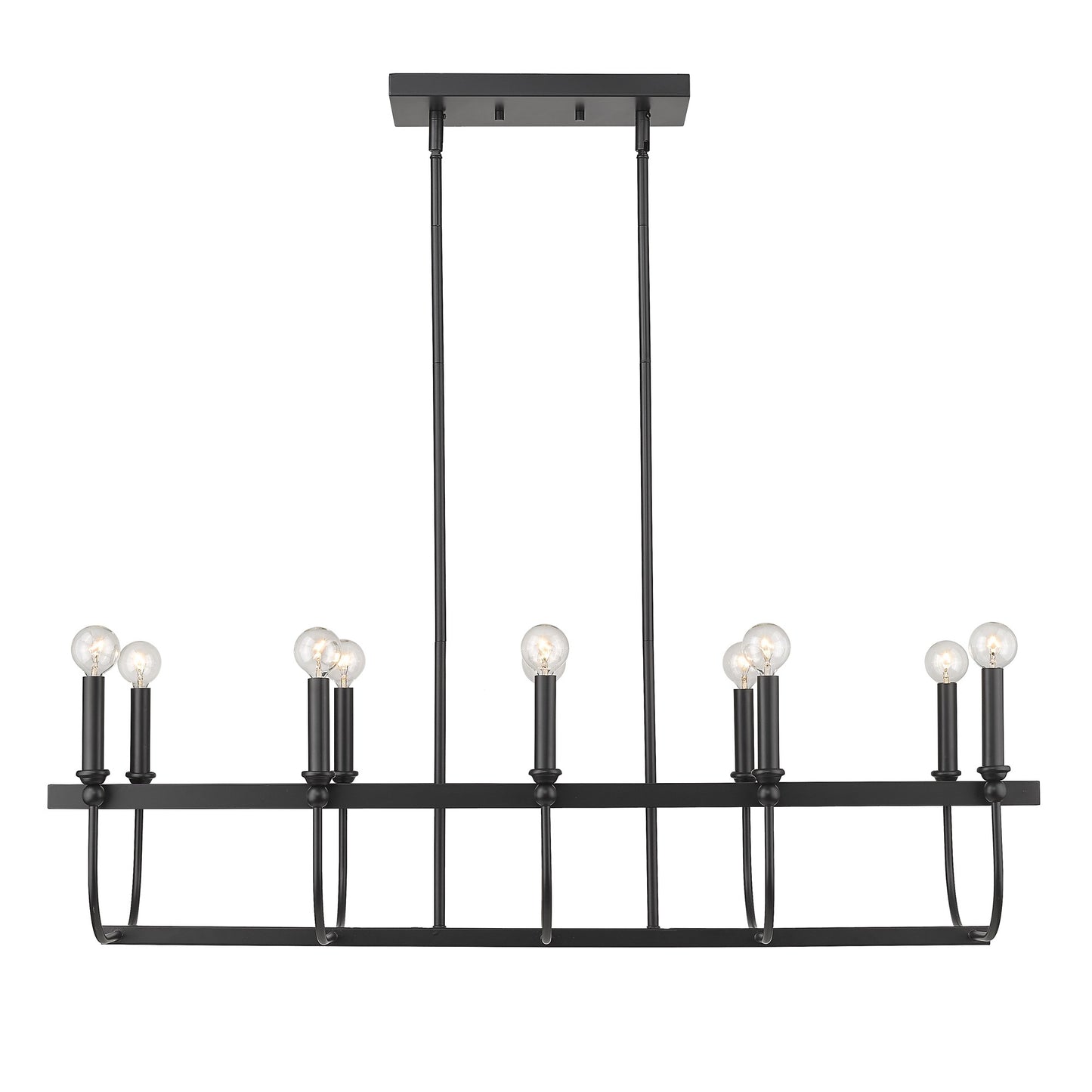 Beckett 10-Light Matte Black Pendant