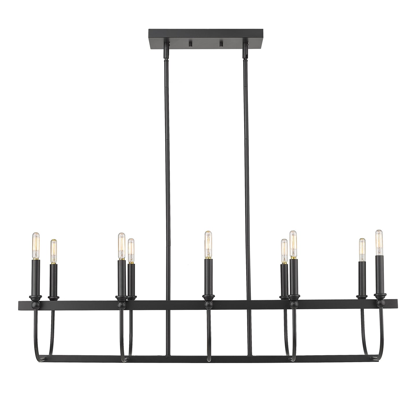 Beckett 10-Light Matte Black Pendant