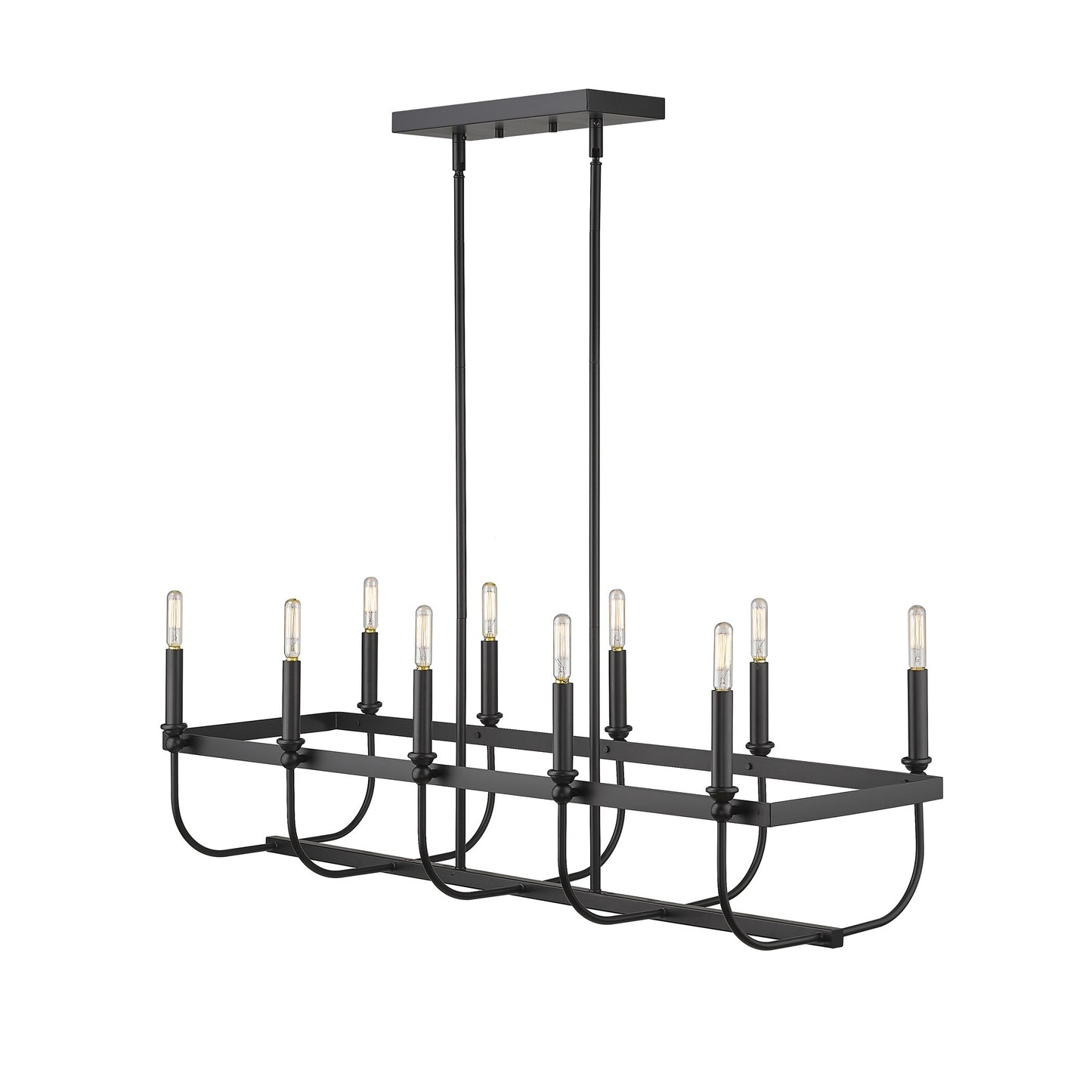 Beckett 10-Light Matte Black Pendant