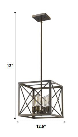 Brooklyn 4-Light Oil-Rubbed Bronze Pendant