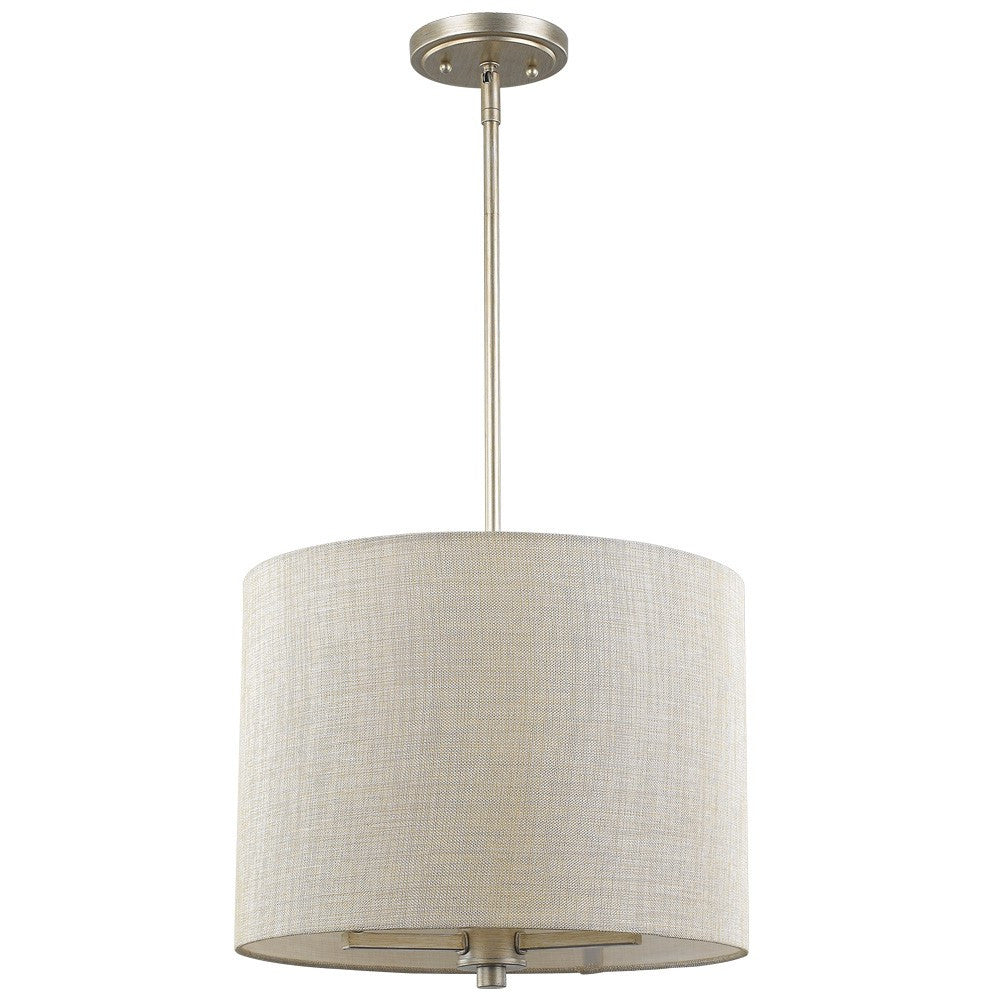 Daria 3-Light Washed Gold Pendant