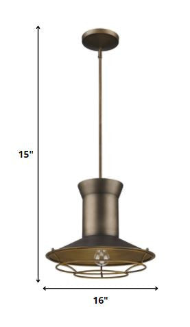 Newport 1-Light Tin Coated Pendant