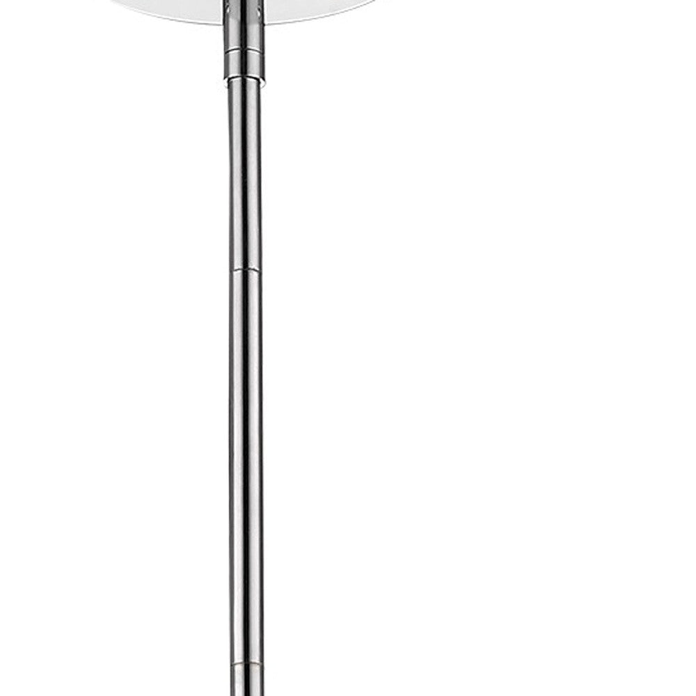 Brielle 1-Light Nickel Pendant w/ Textured Glass Shade