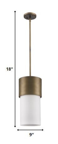 Midtown 1-Light Raw Brass Pendant