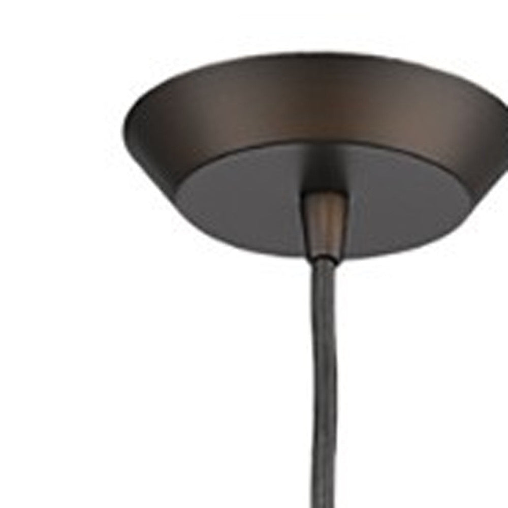Bronze Hanging Light w/ Glass Studs