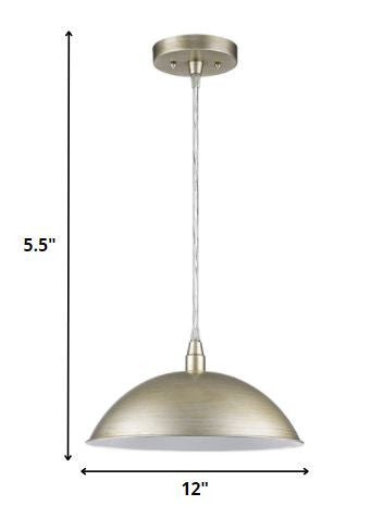 Silver Hanging Light w/ Shade