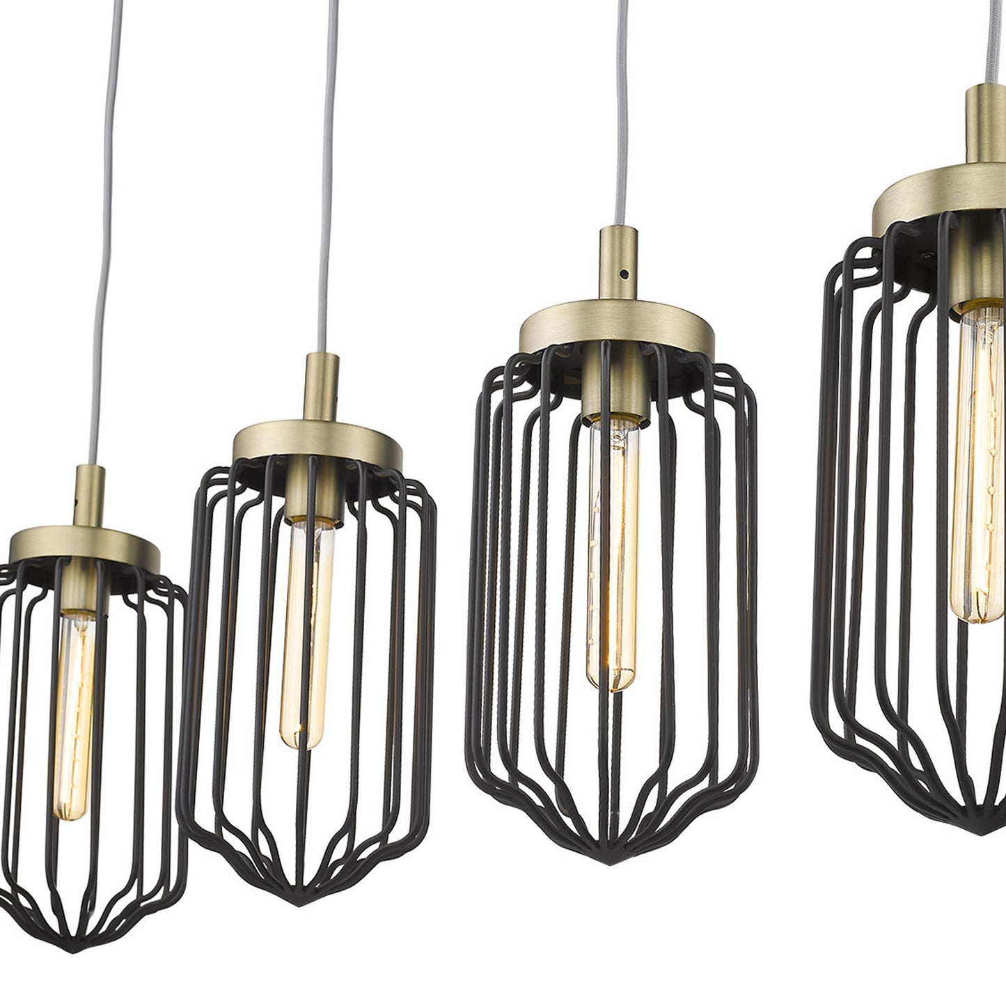Reece 4-Light Aged Brass Pendant
