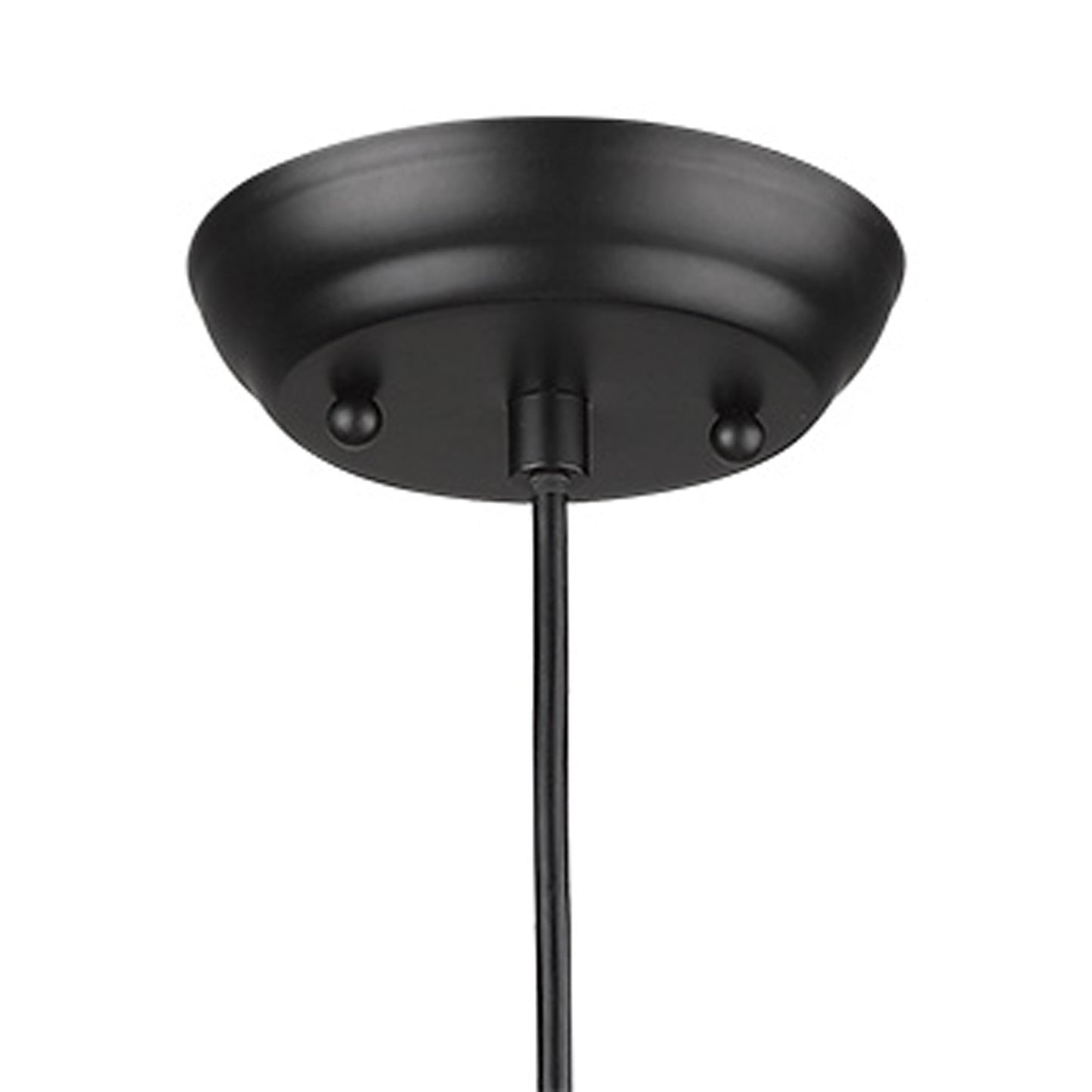 Matte Black Cork Shade Modern 1 Light Hanging Pendent Lamp