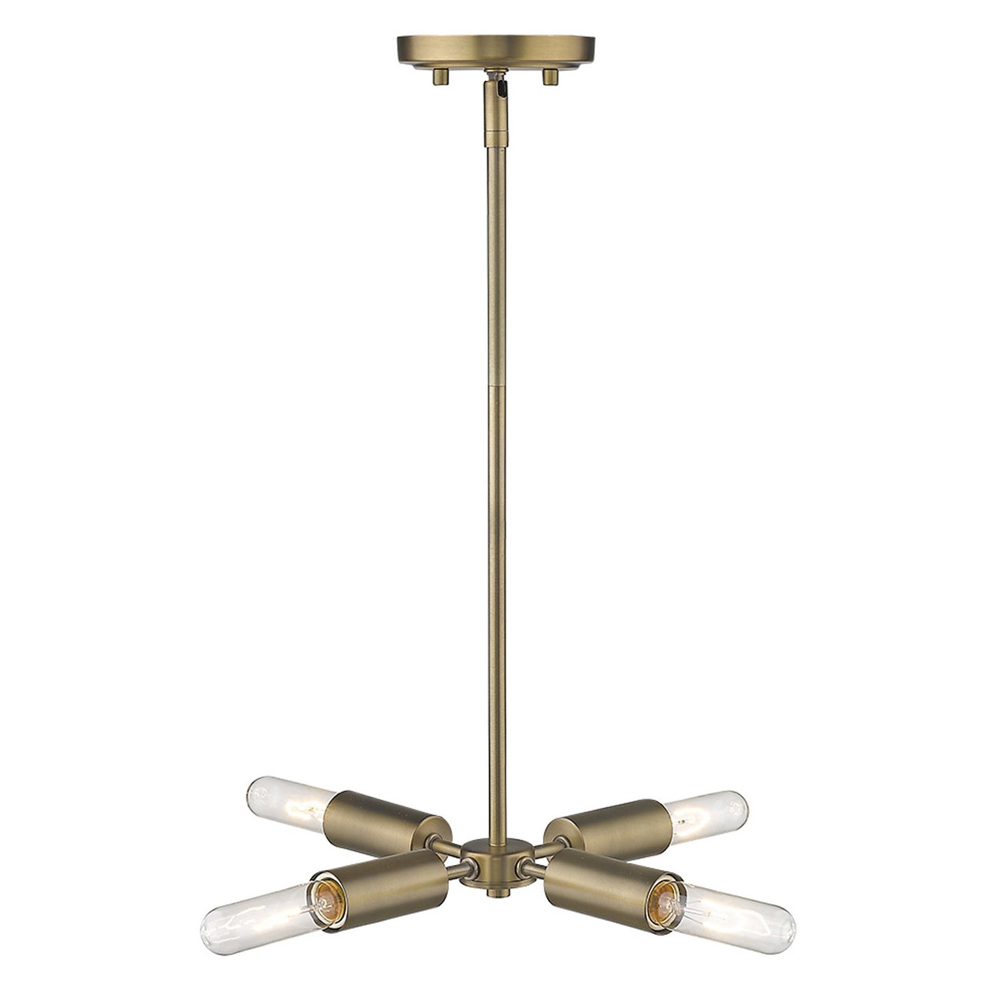 Gold 4 Light Dimmable Chandelier