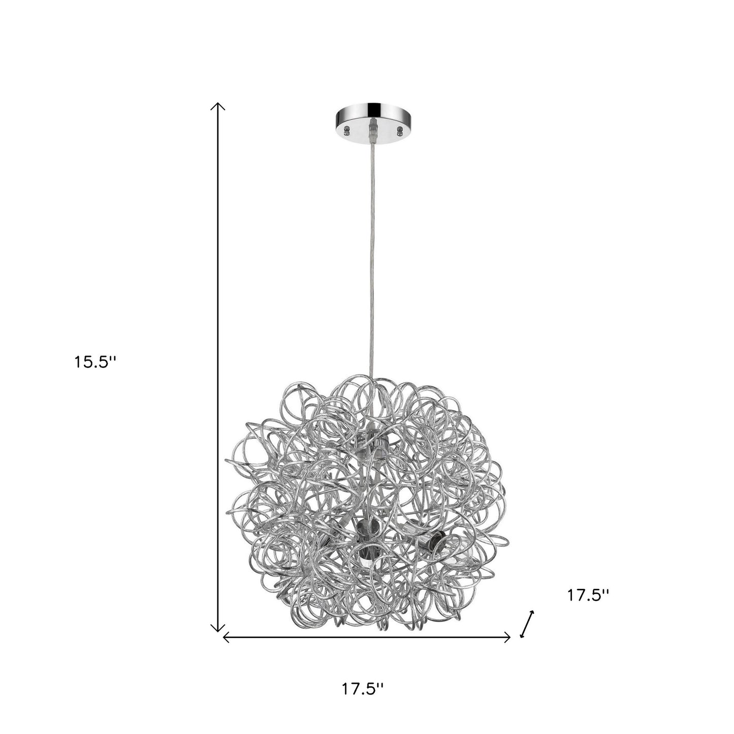 Mingle 3-Light Chrome Pendant