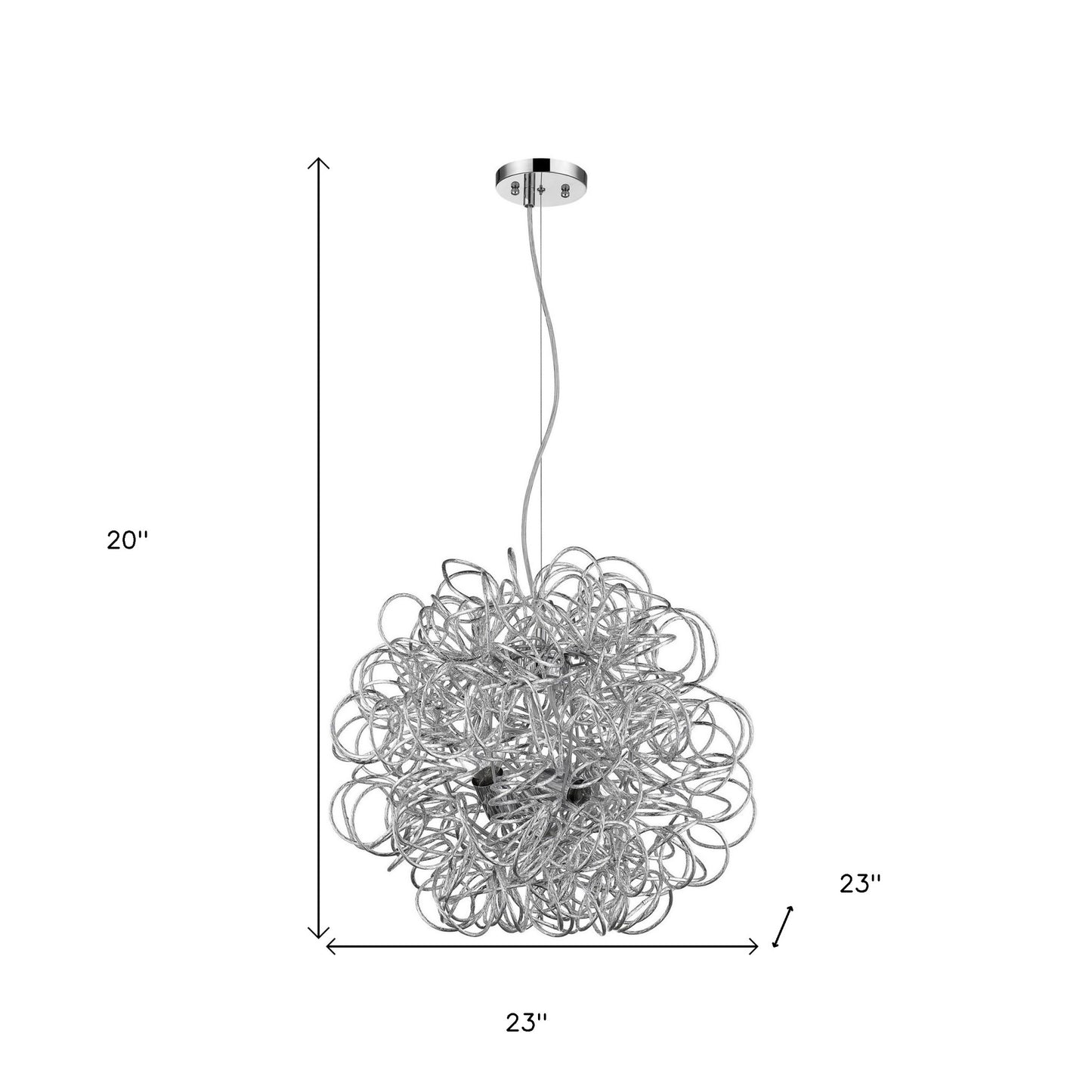 Mingle 4-Light Chrome Pendant