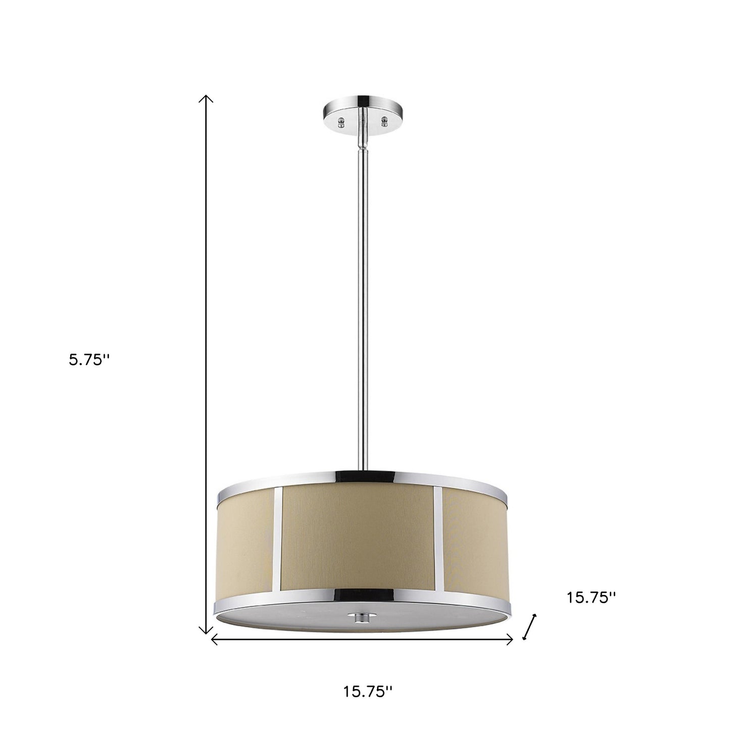 Butler 2-Light Chrome Pendant