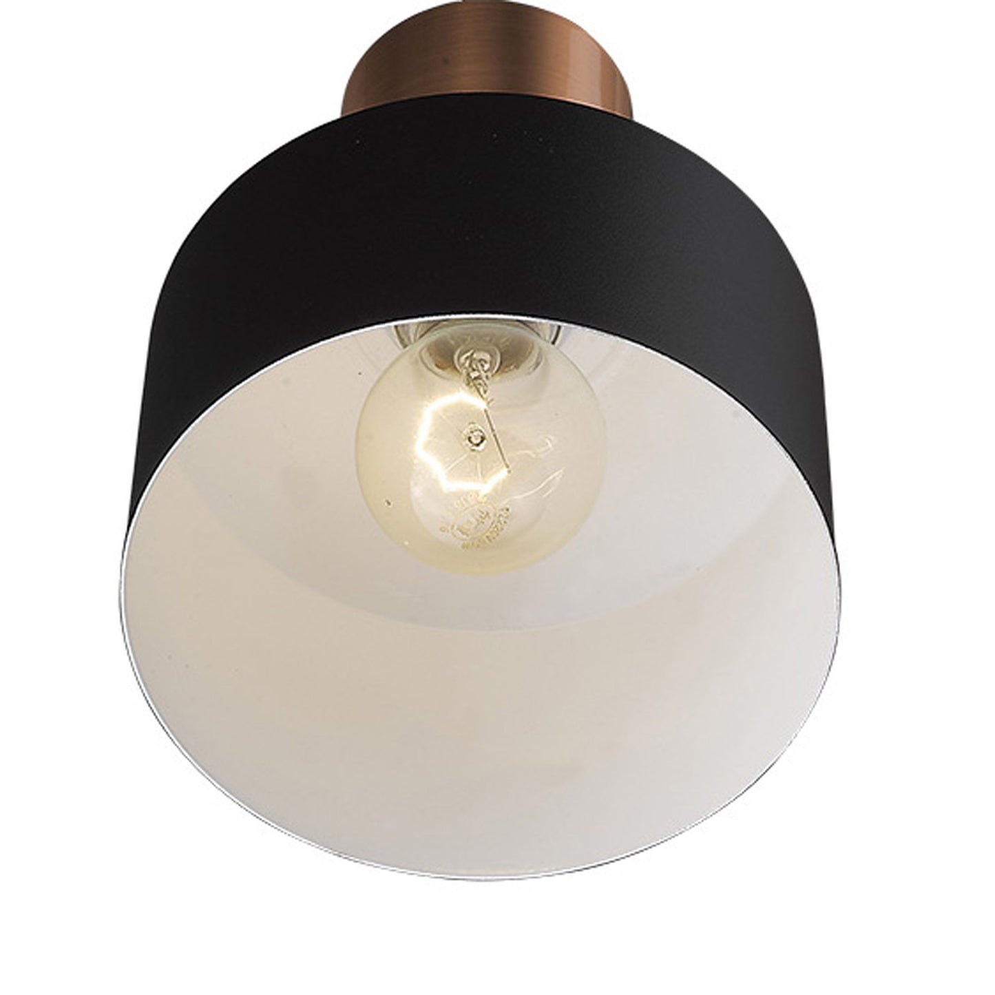 Matte Black & Rose Gold Pendant Hanging Light