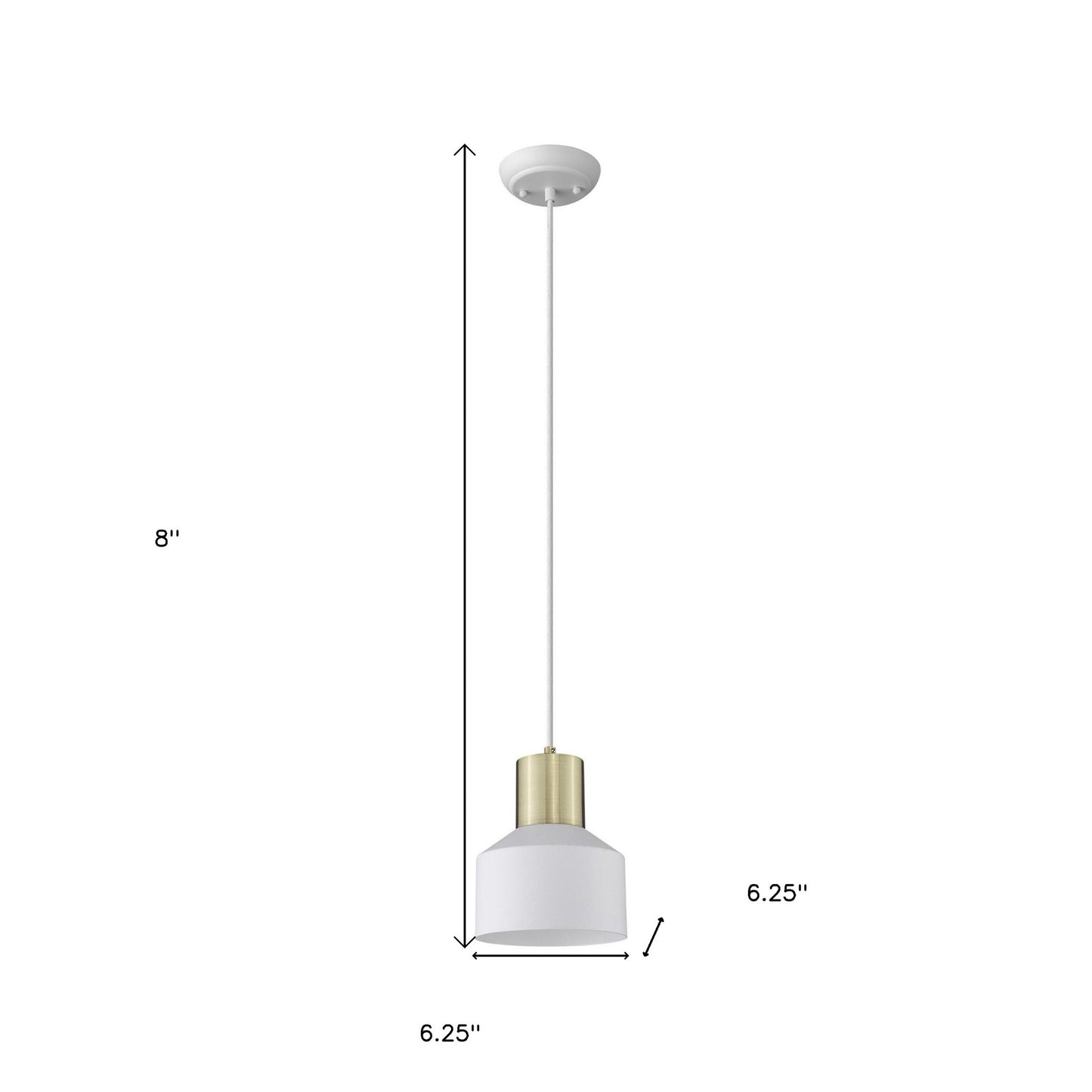 White & Gold Pendant Hanging Light