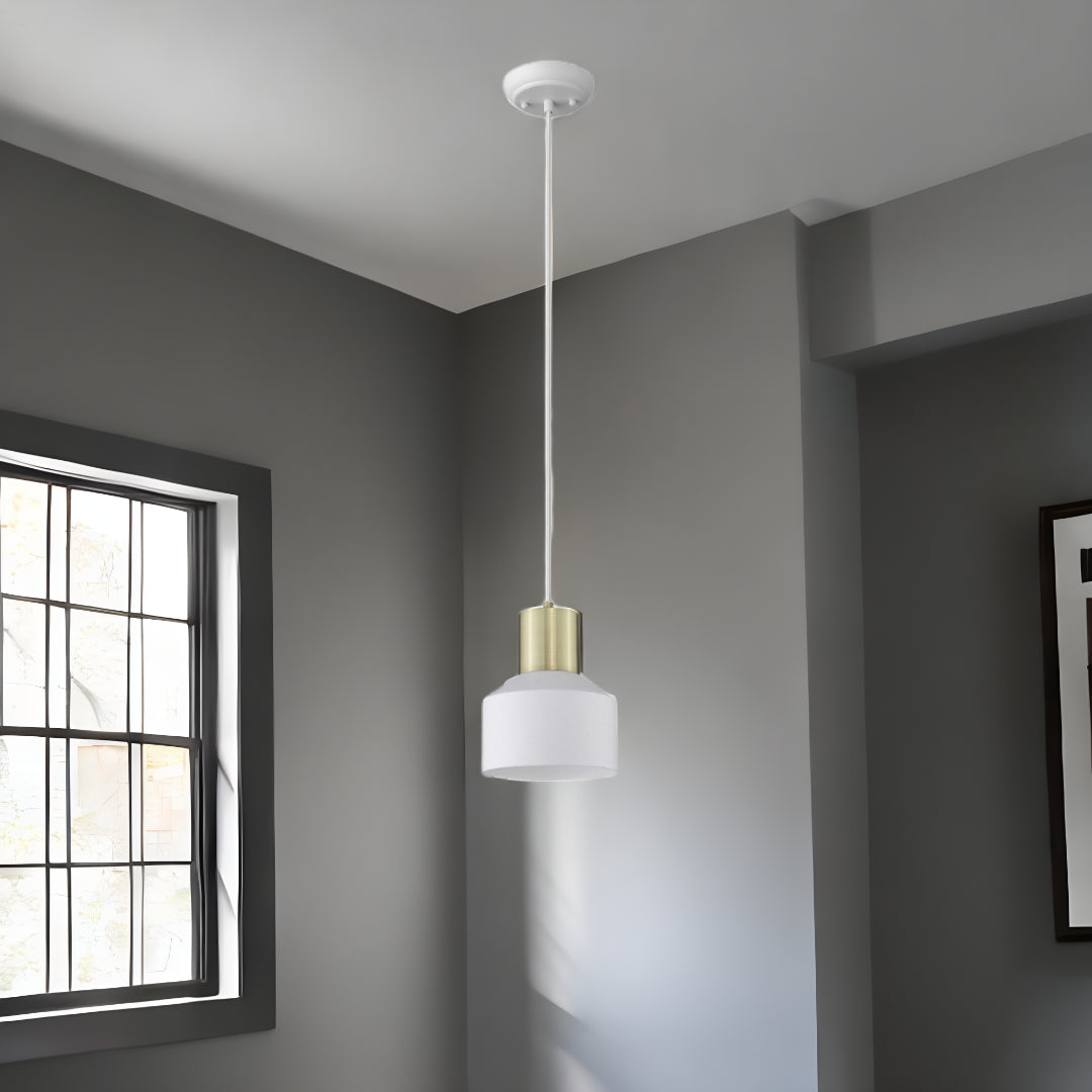 White & Gold Pendant Hanging Light