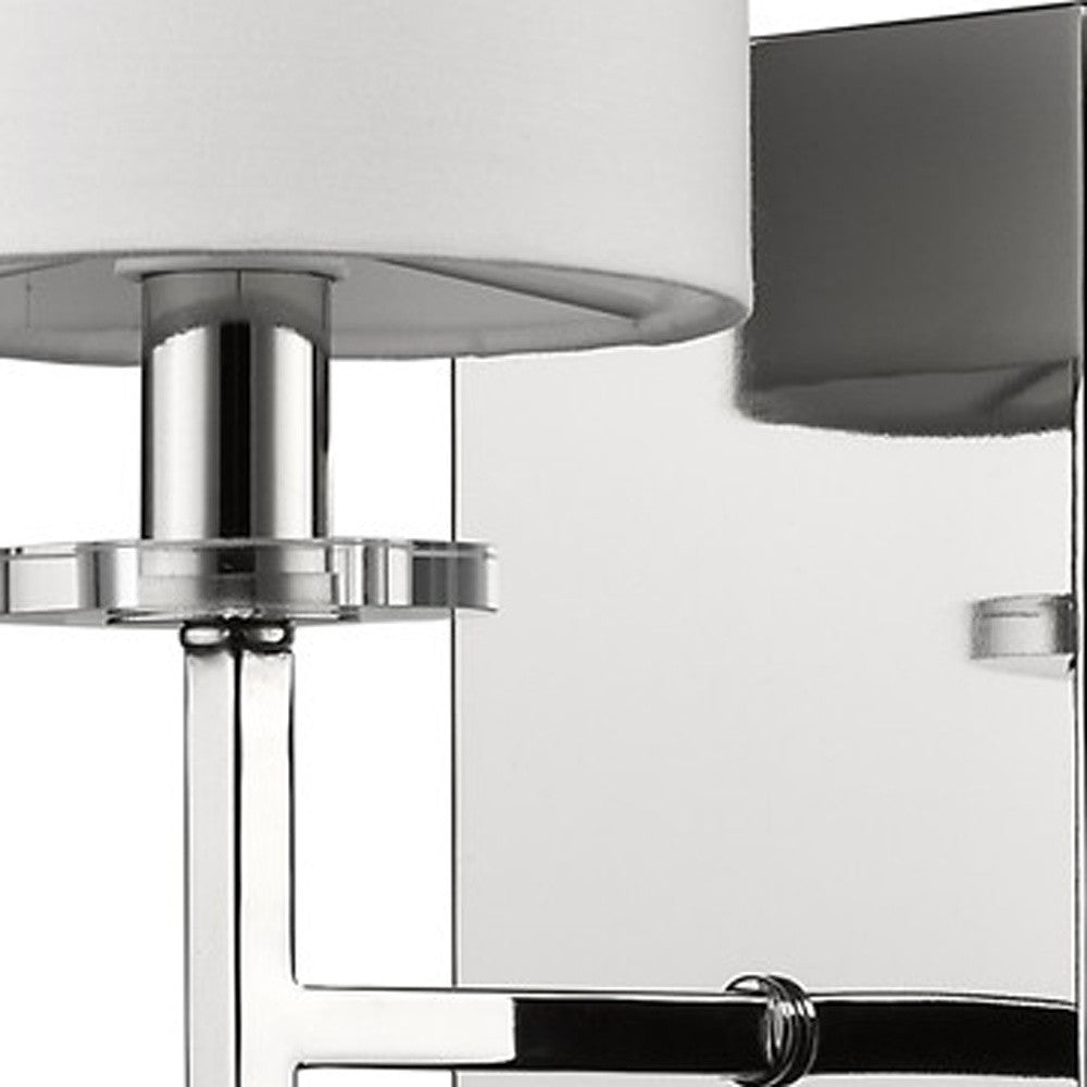 Minimalist Silver Wall Sconce w/ Shade