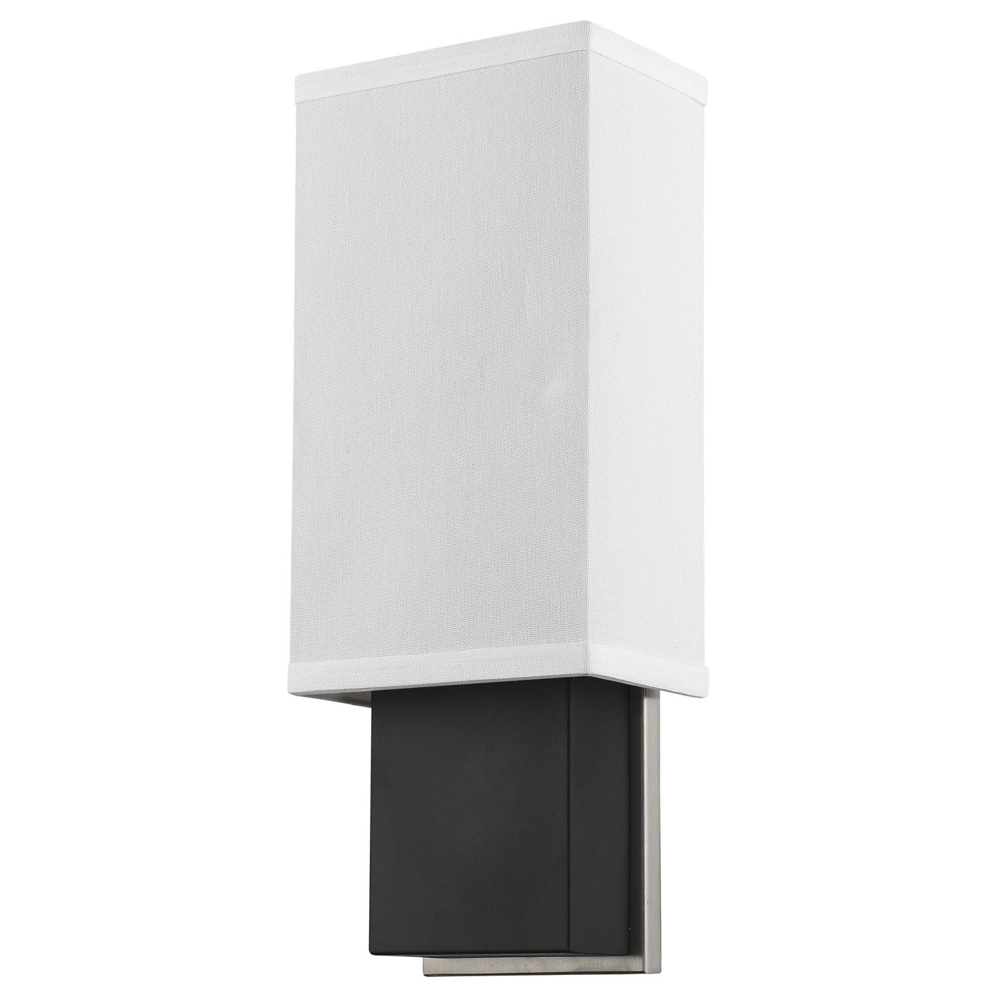 Rectangular Wall Sconce w/ Linen Shade