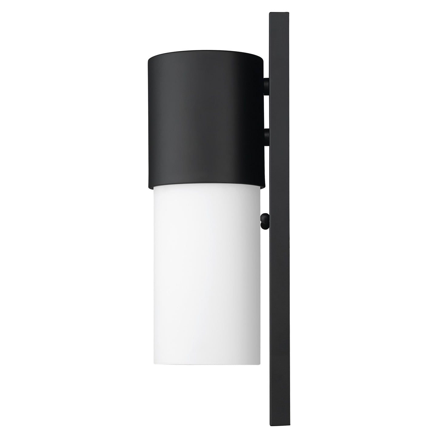Contemporary Matte Black & White Wall Light