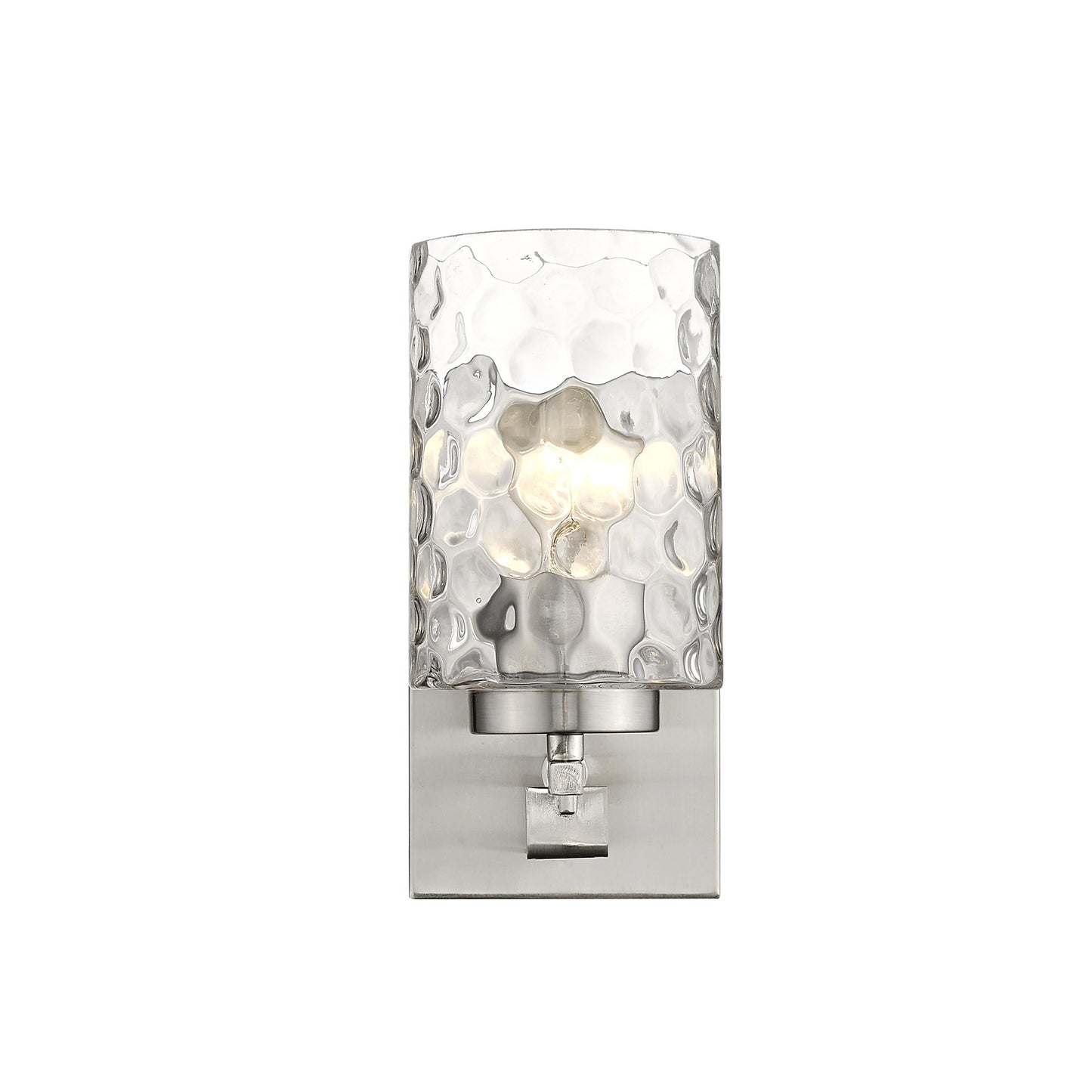 Silver & PebbGlass Wall Sconce
