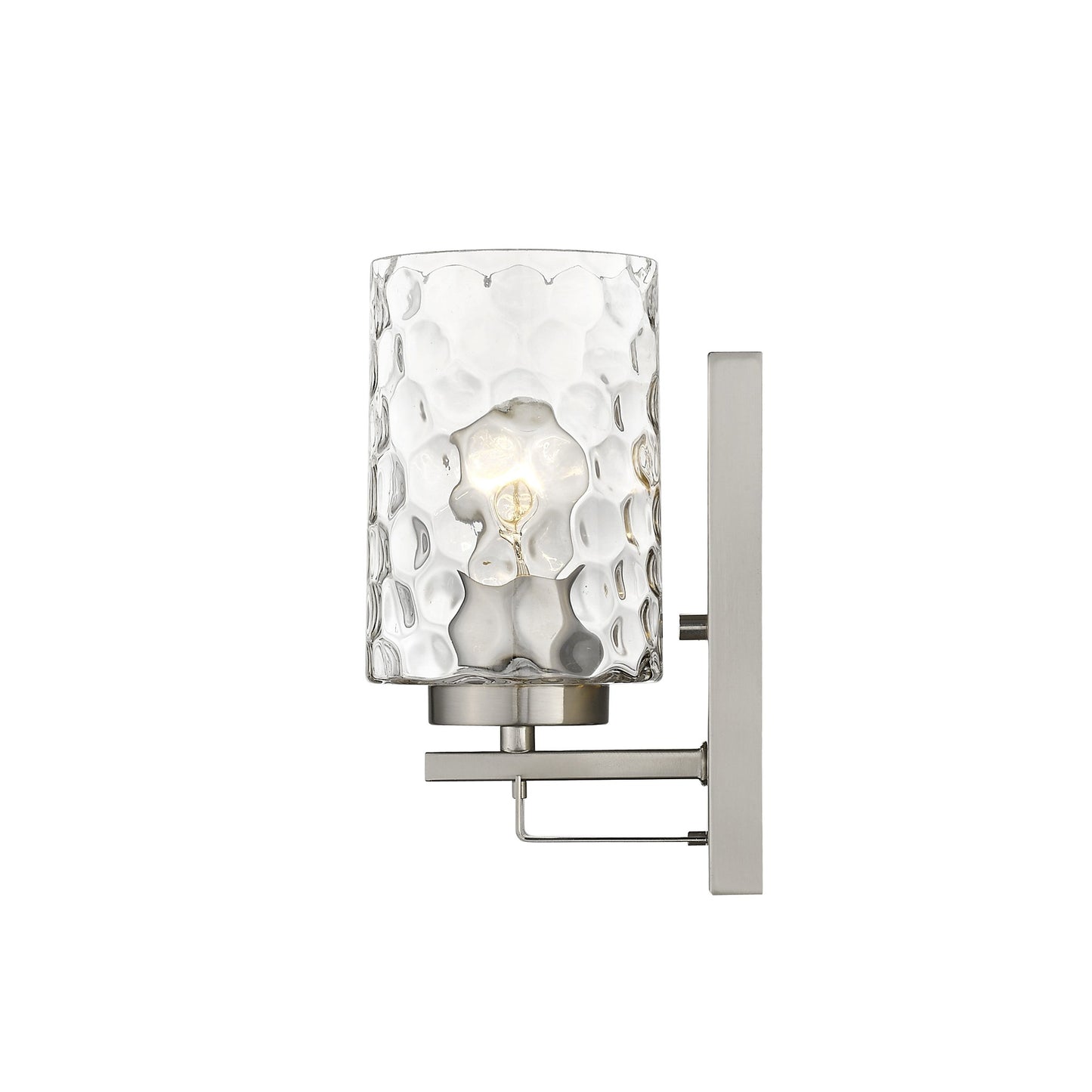Silver & PebbGlass Wall Sconce