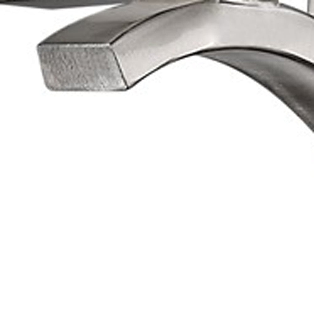 One Light Silver & Glass Wall Sconce