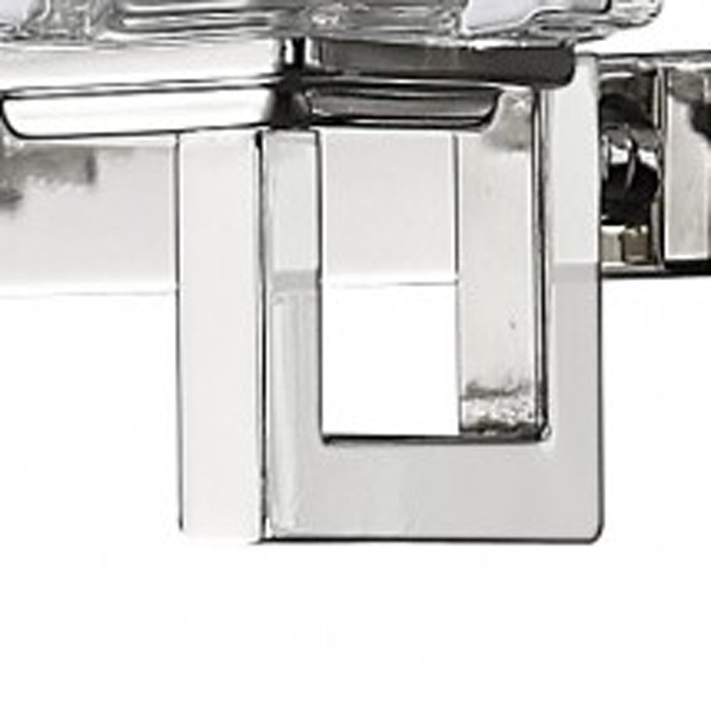Coralie 5-Light Nickel Sconce w/ Pressed Crystal Shades