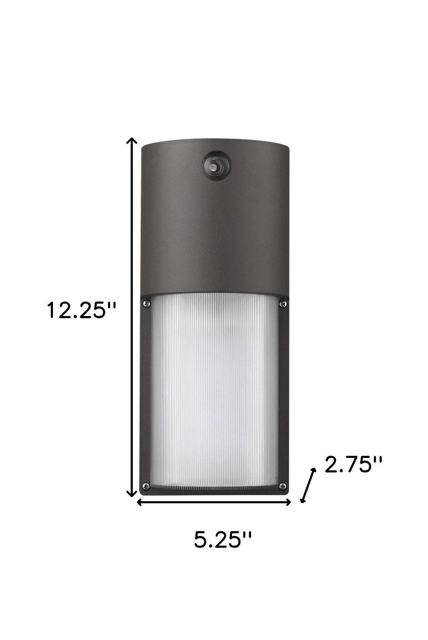 120-277V Bronze Integrated Wall Pack w/ Photocell