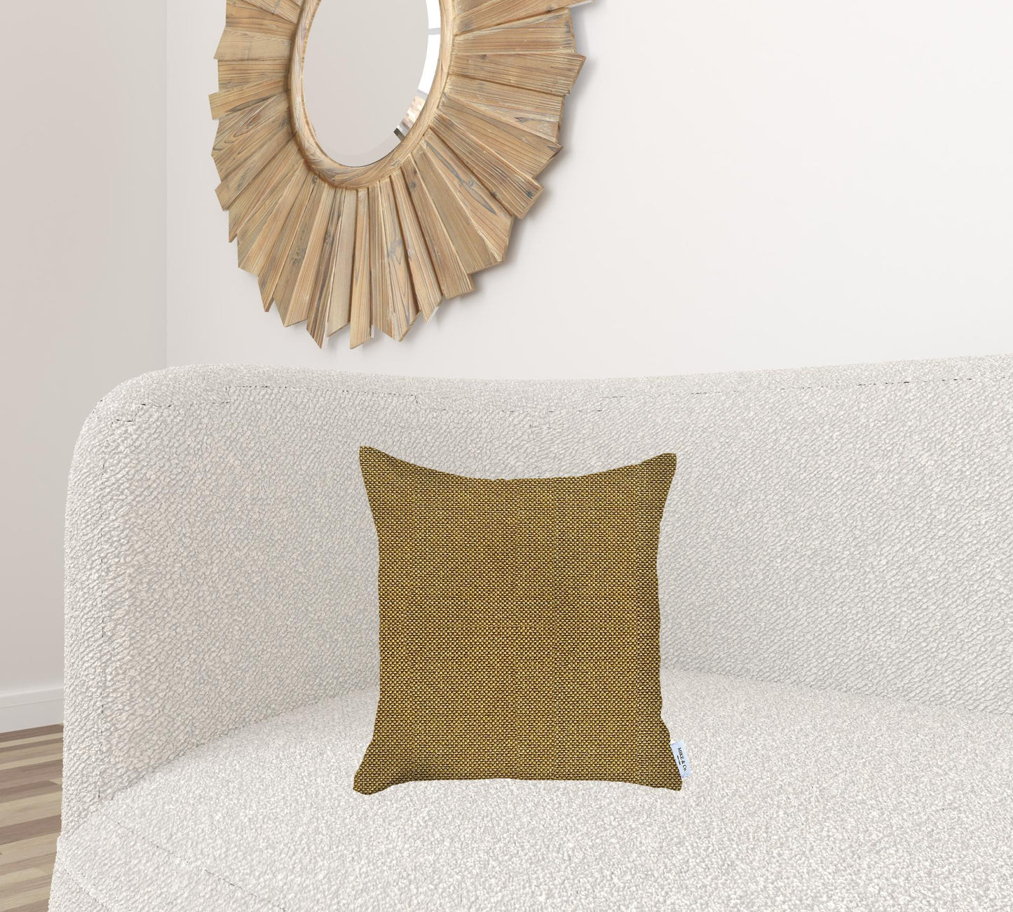 Yellow Modern Textured Pillow