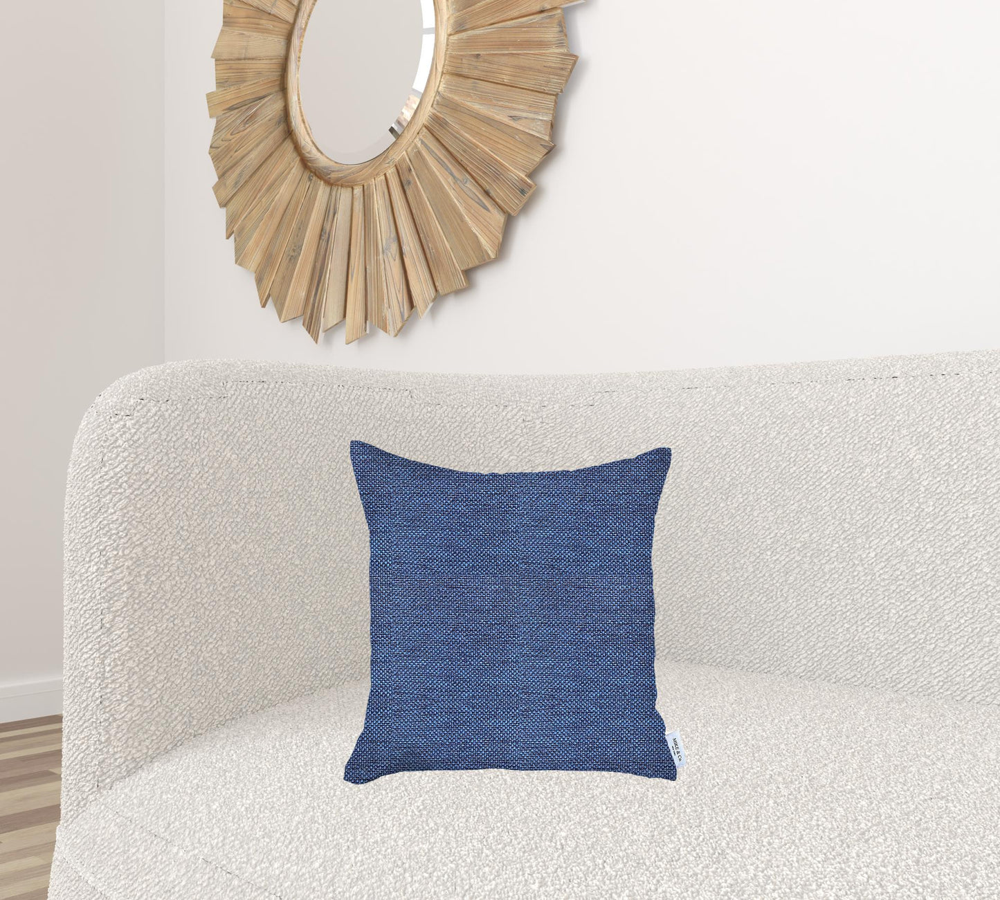 Blue Modern Textured Pillow