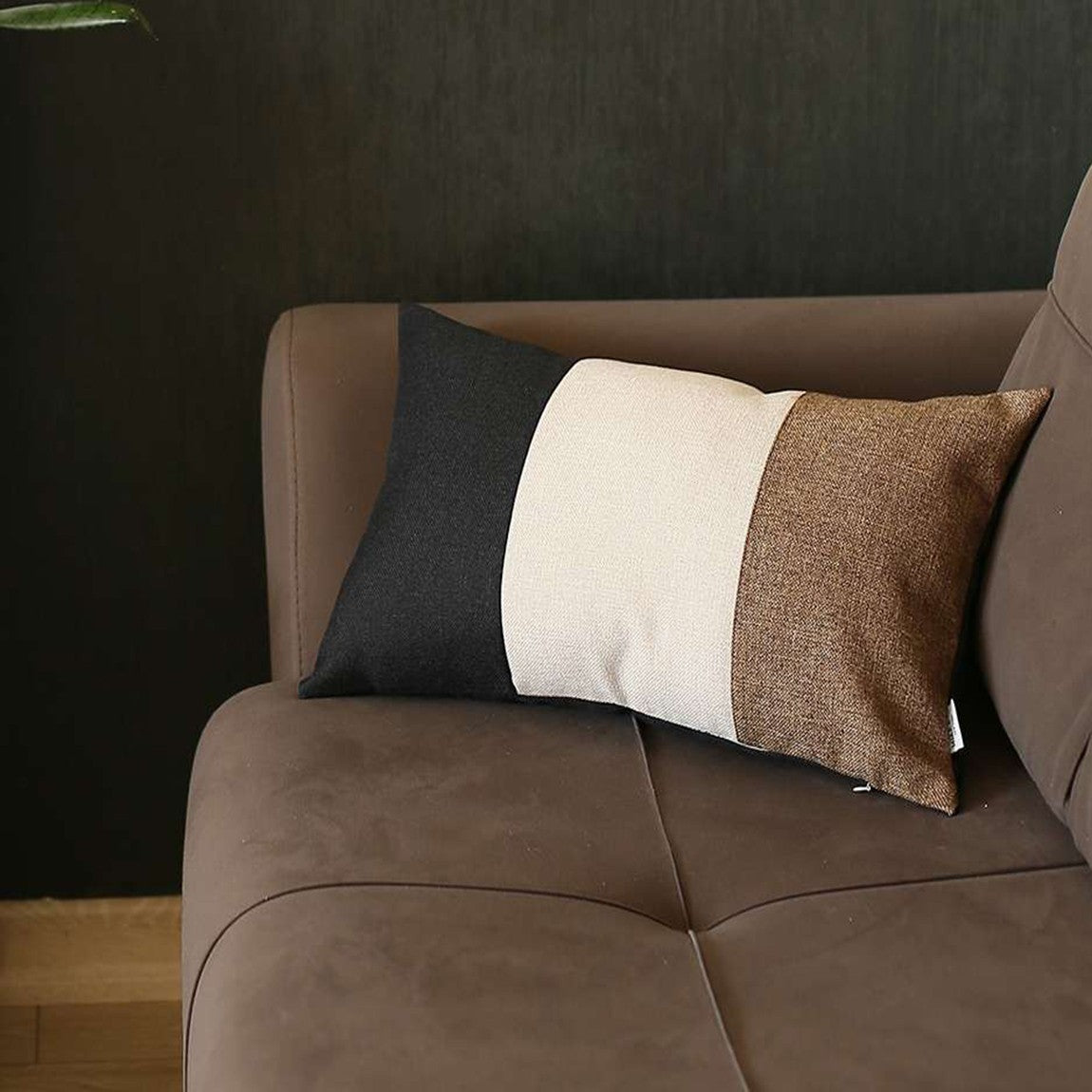 Brown Tripartite Lumbar Pillow