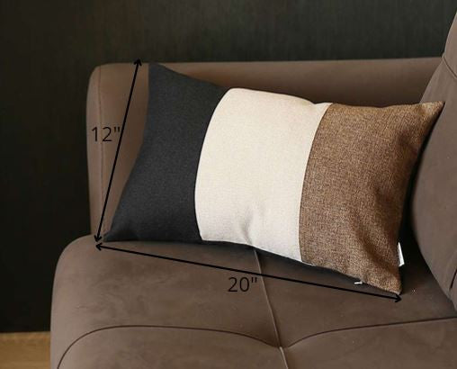 Brown Tripartite Lumbar Pillow