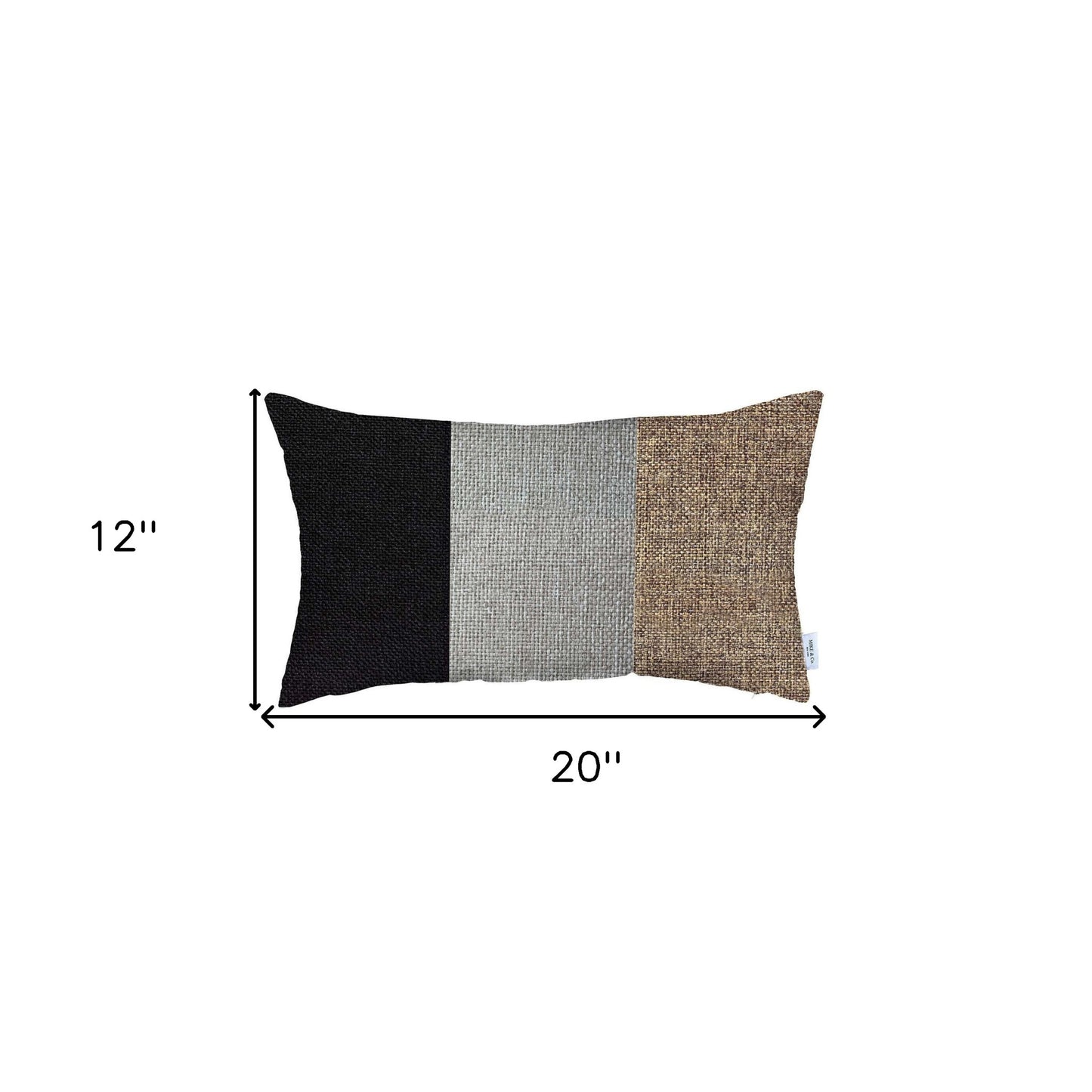 Brown Tripartite Lumbar Pillow
