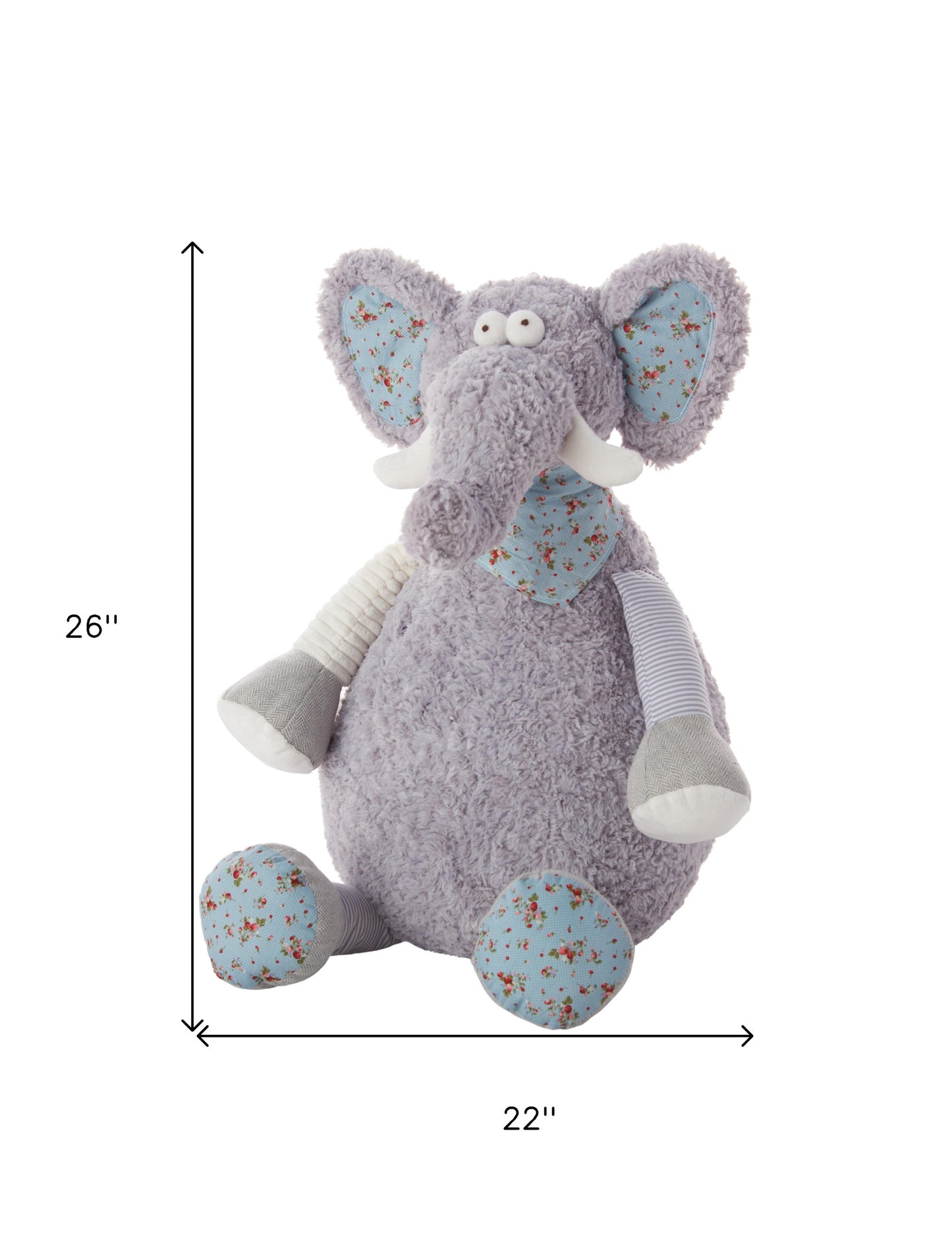 Gray Elephant Pillow