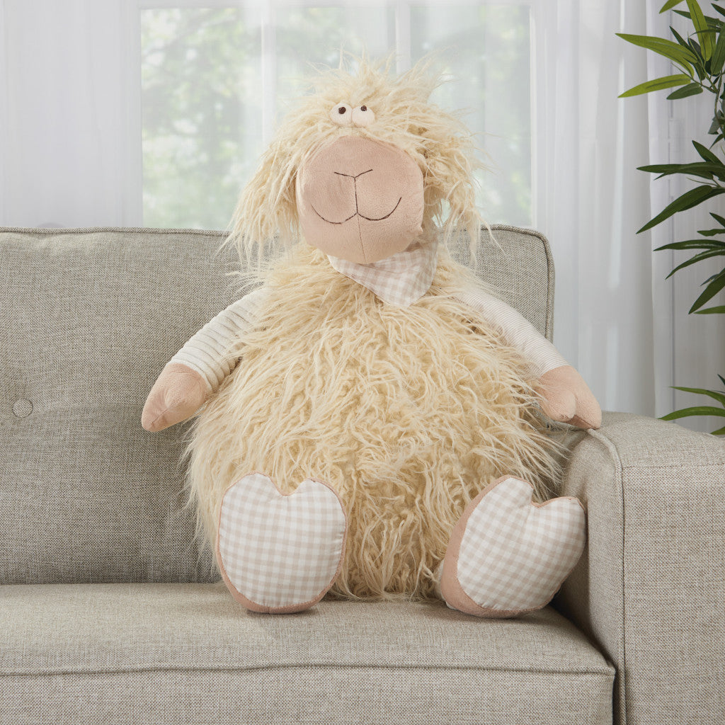 Ivory Lamb Pillow