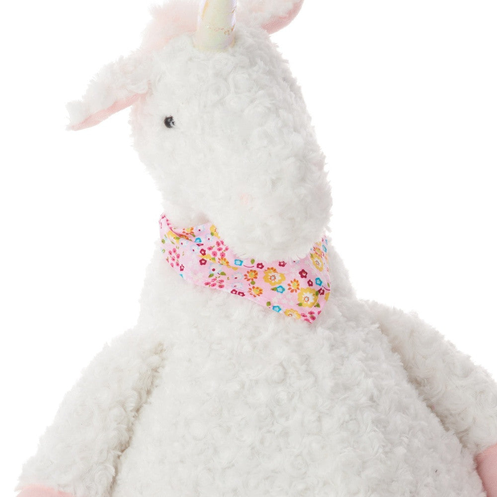 Ivory Unicorn Pillow