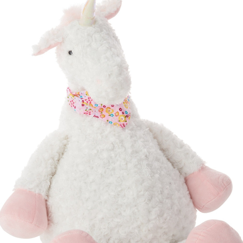 Ivory Unicorn Pillow