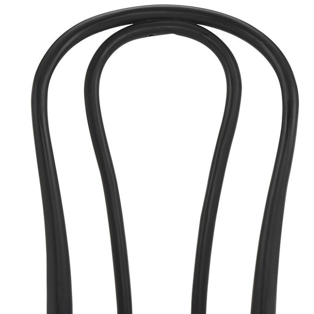 Black & Natural Solid Wood & Rattan Dining Chair - Set of 2