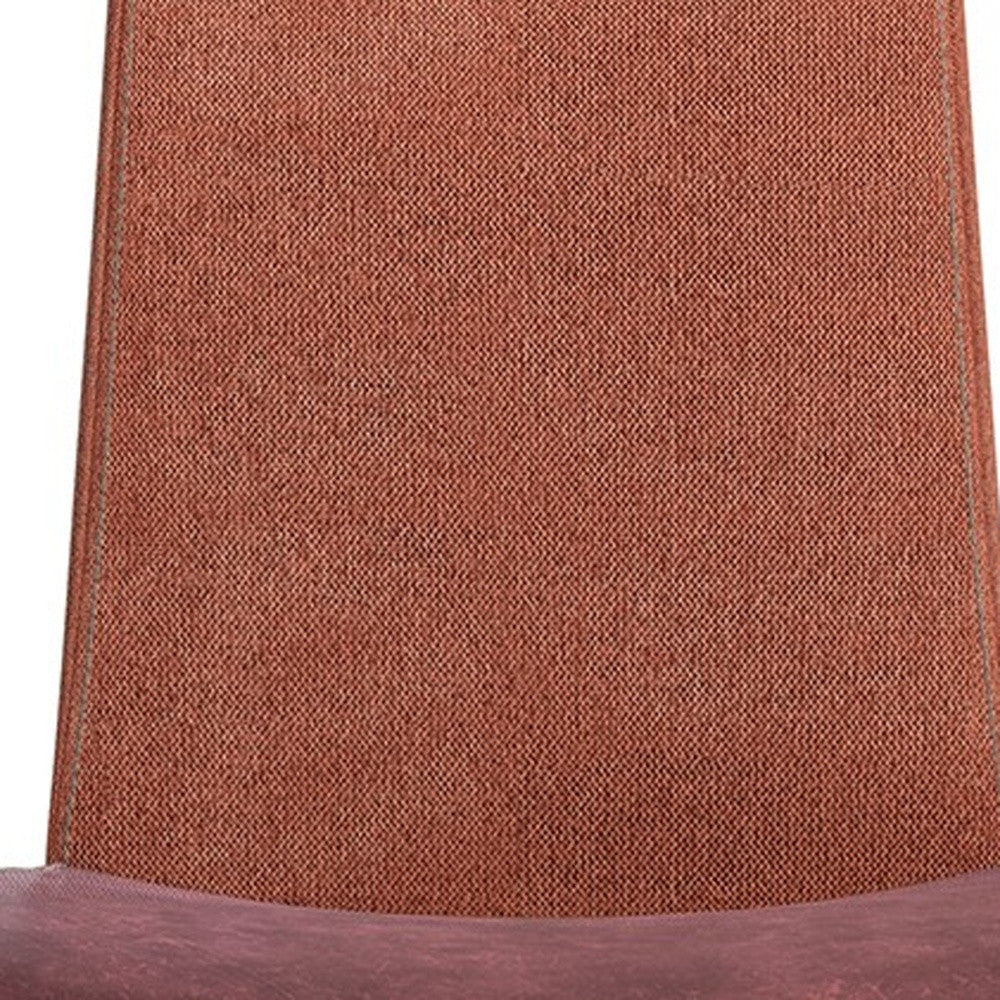 Brown & Rust Stainless Steel Chairs - Set of 2