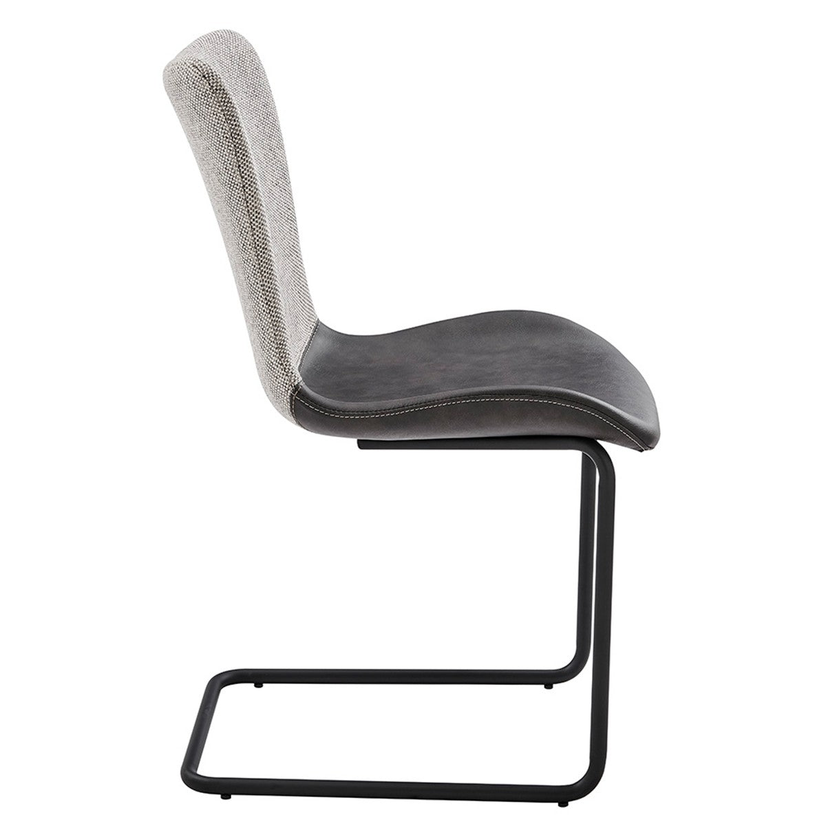 Gray Metro Mix Cantilever Dining Chairs - Set of 2